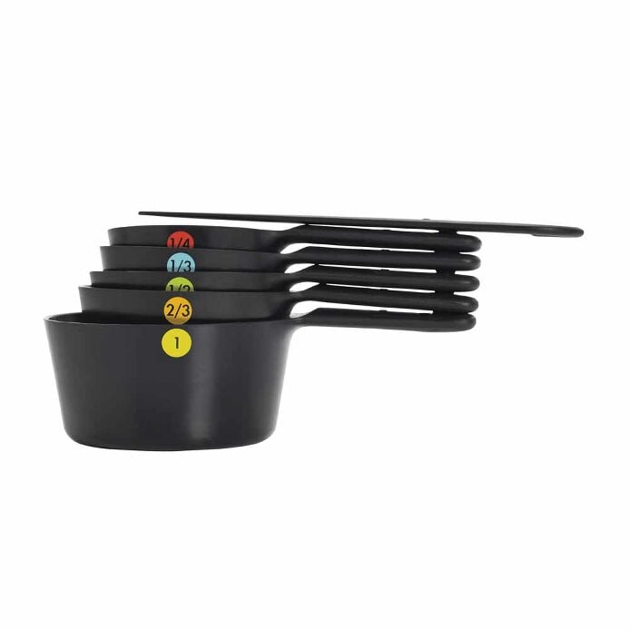 6 Piece Plastic Measuring Cups H0