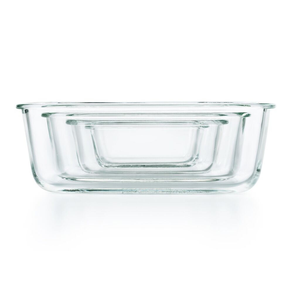 Smart Seal 3.5 Cup Glass Rectangle Container - Teal N7
