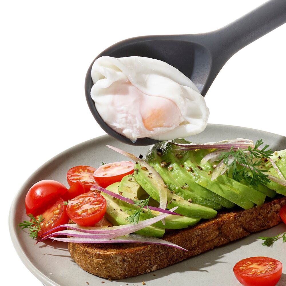 OXO Good Grips Silicone Slotted Spoon - Peppercorn A4
