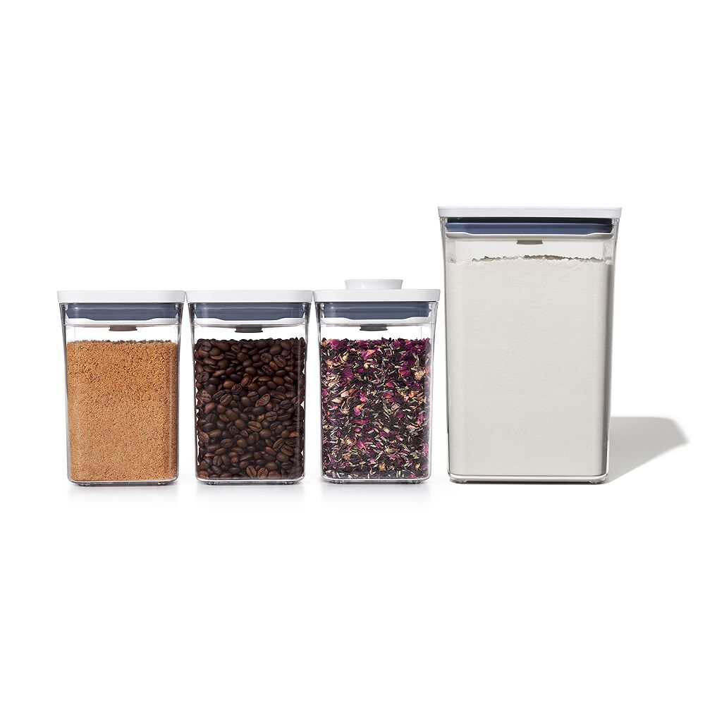 POP Container - Big Square Medium (4.4 Qt.) & 3-Piece POP Container Value Set Bundle Z9