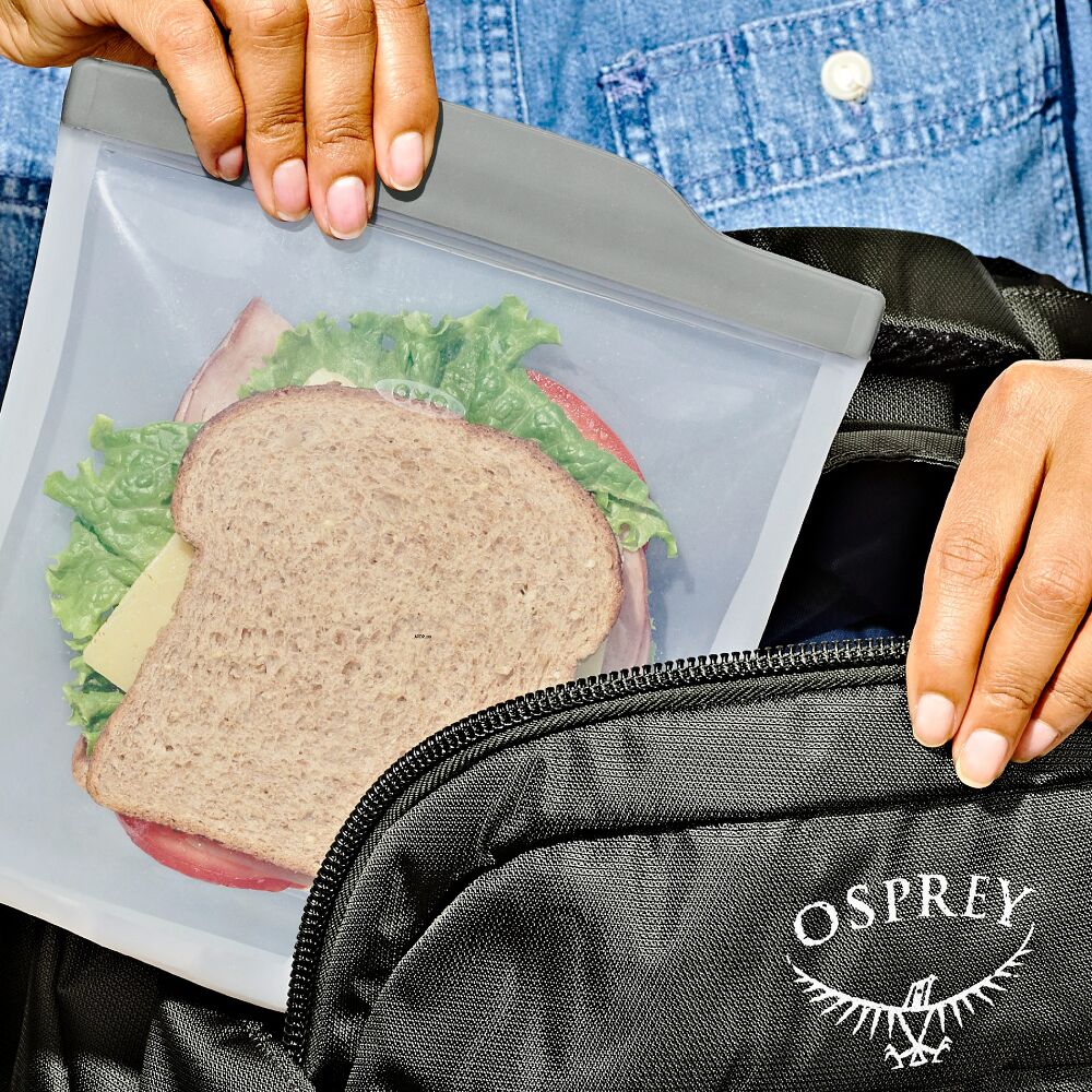Silicone Reusable Bag Sandwich (28 oz) - Fog M5