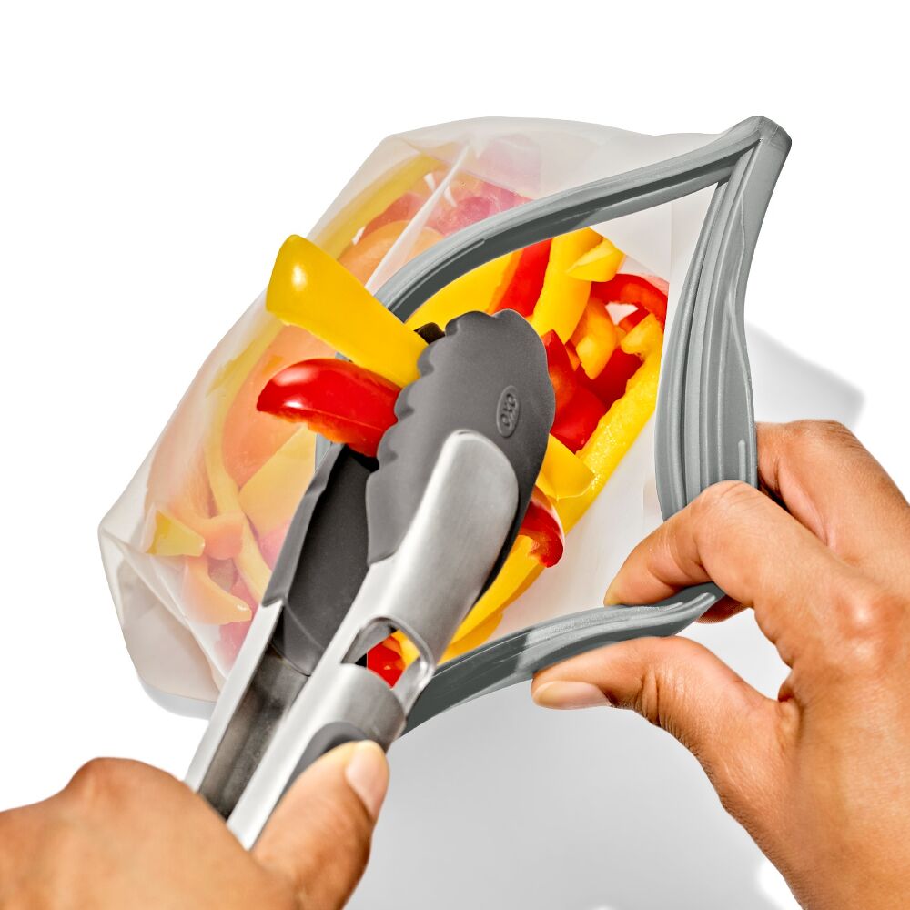 Silicone Reusable Bag Sandwich (28 oz) - Fog M5