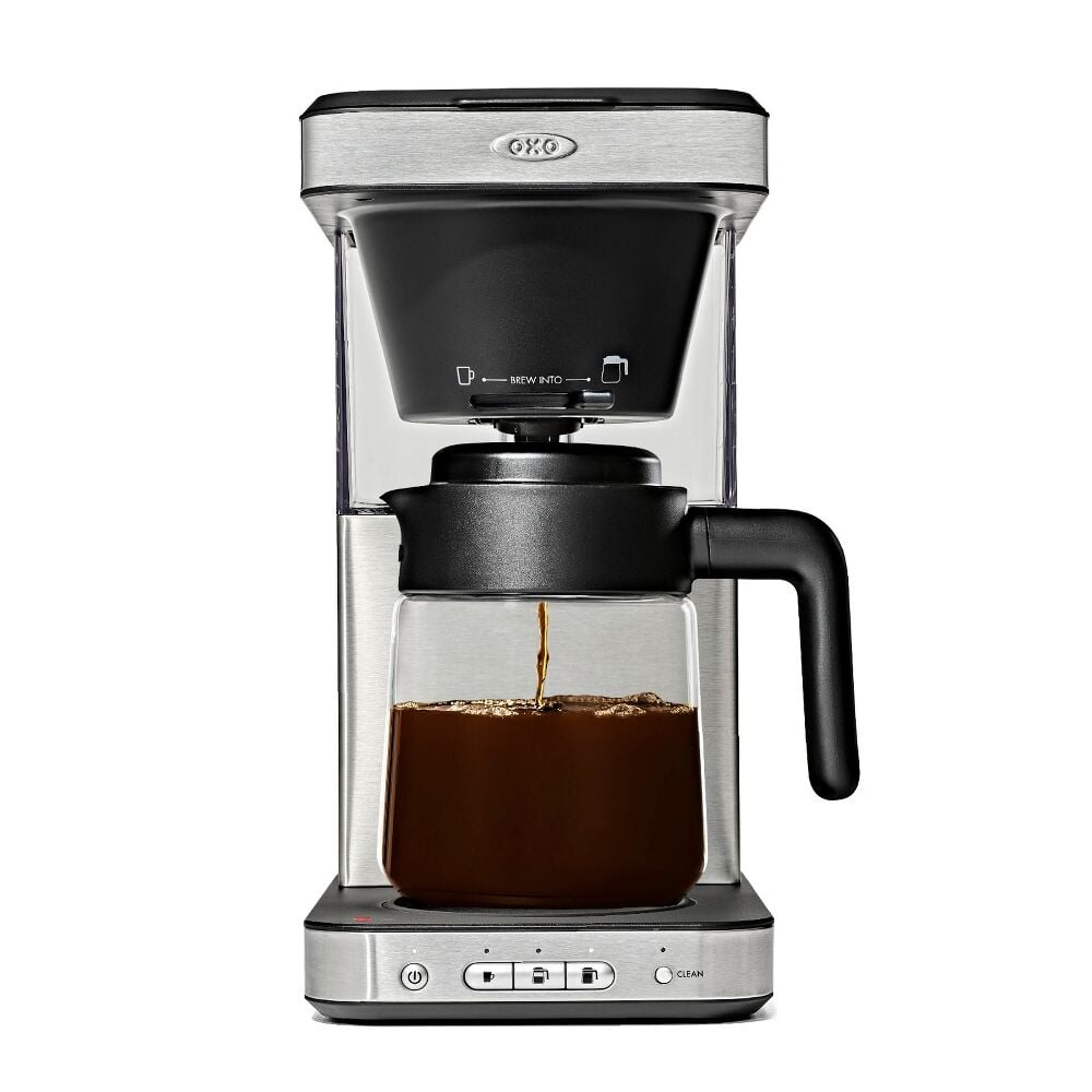 8-Cup Coffee Maker with Podless Single-Serve Function and Glass Carafe M1