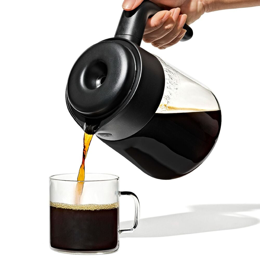 8-Cup Coffee Maker with Podless Single-Serve Function and Glass Carafe M1