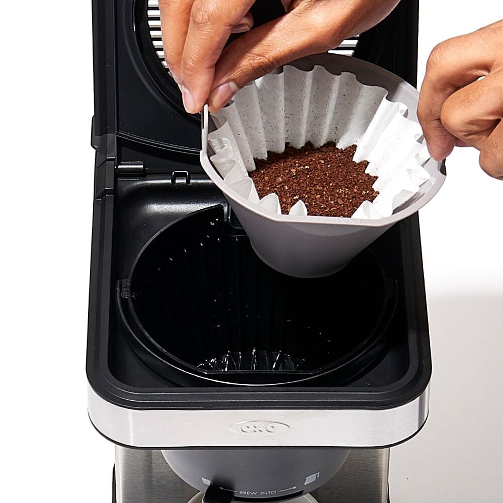 8-Cup Coffee Maker with Podless Single-Serve Function and Glass Carafe M1