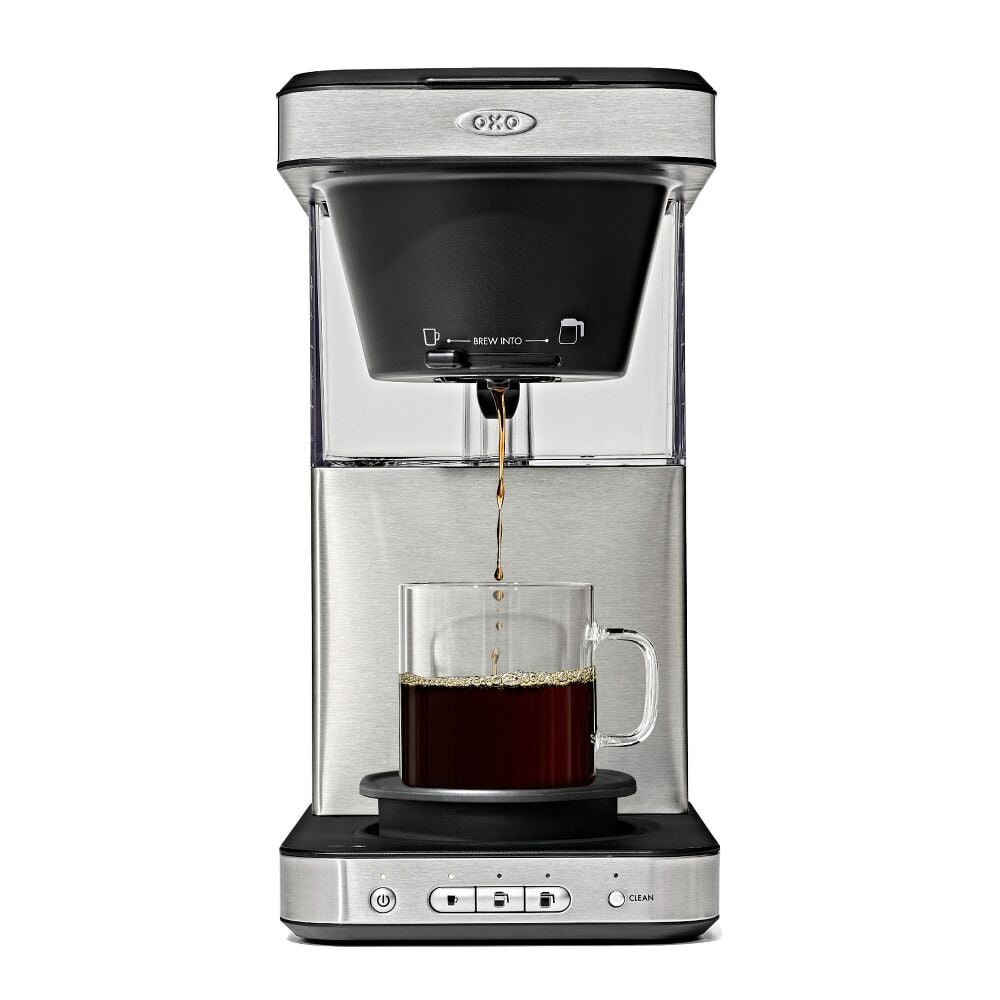 8-Cup Coffee Maker with Podless Single-Serve Function and Glass Carafe M1