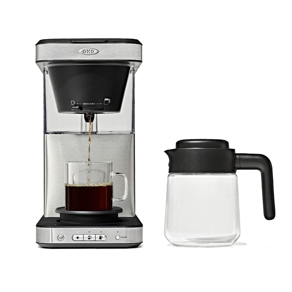 8-Cup Coffee Maker with Podless Single-Serve Function and Glass Carafe M1