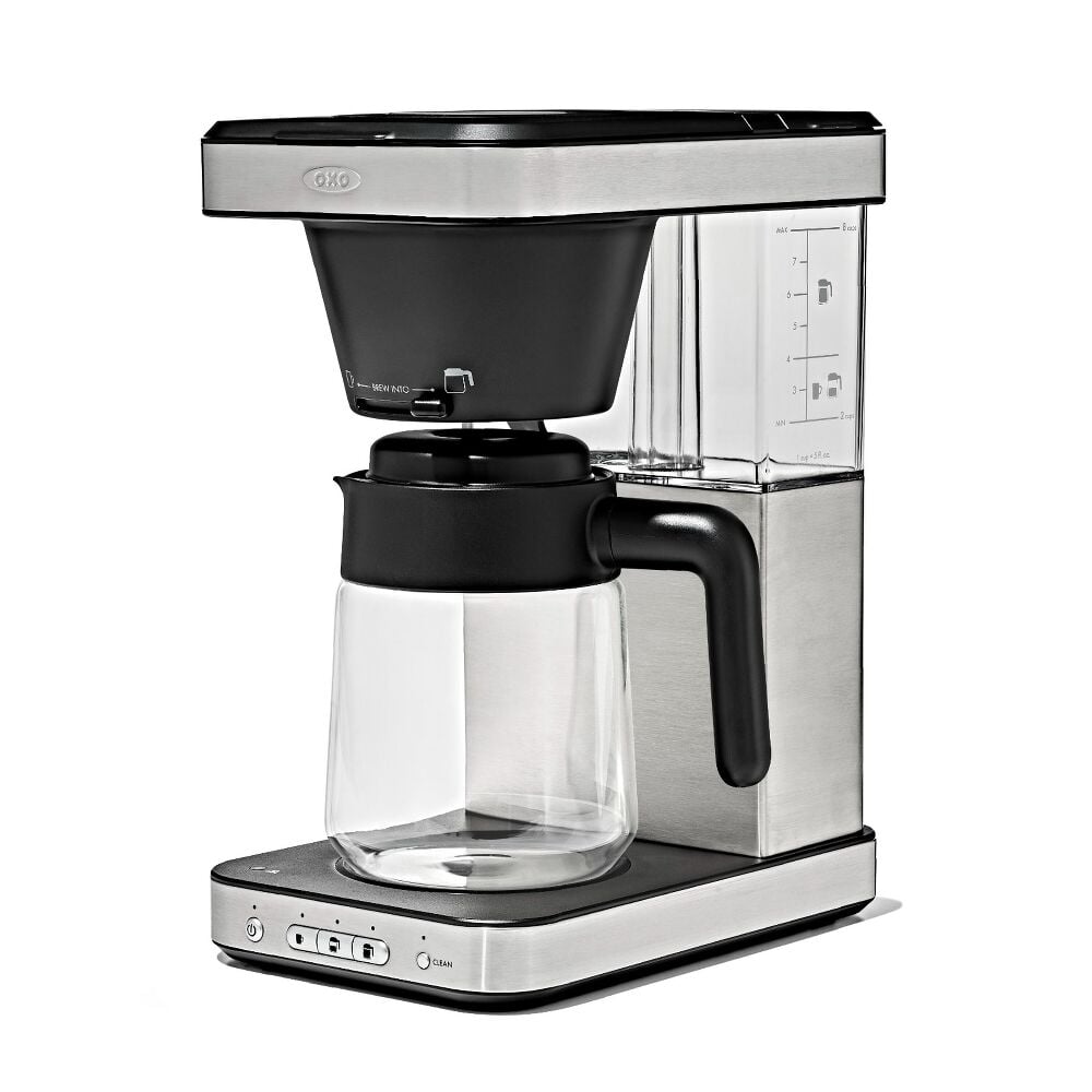 8-Cup Coffee Maker with Podless Single-Serve Function and Glass Carafe M1