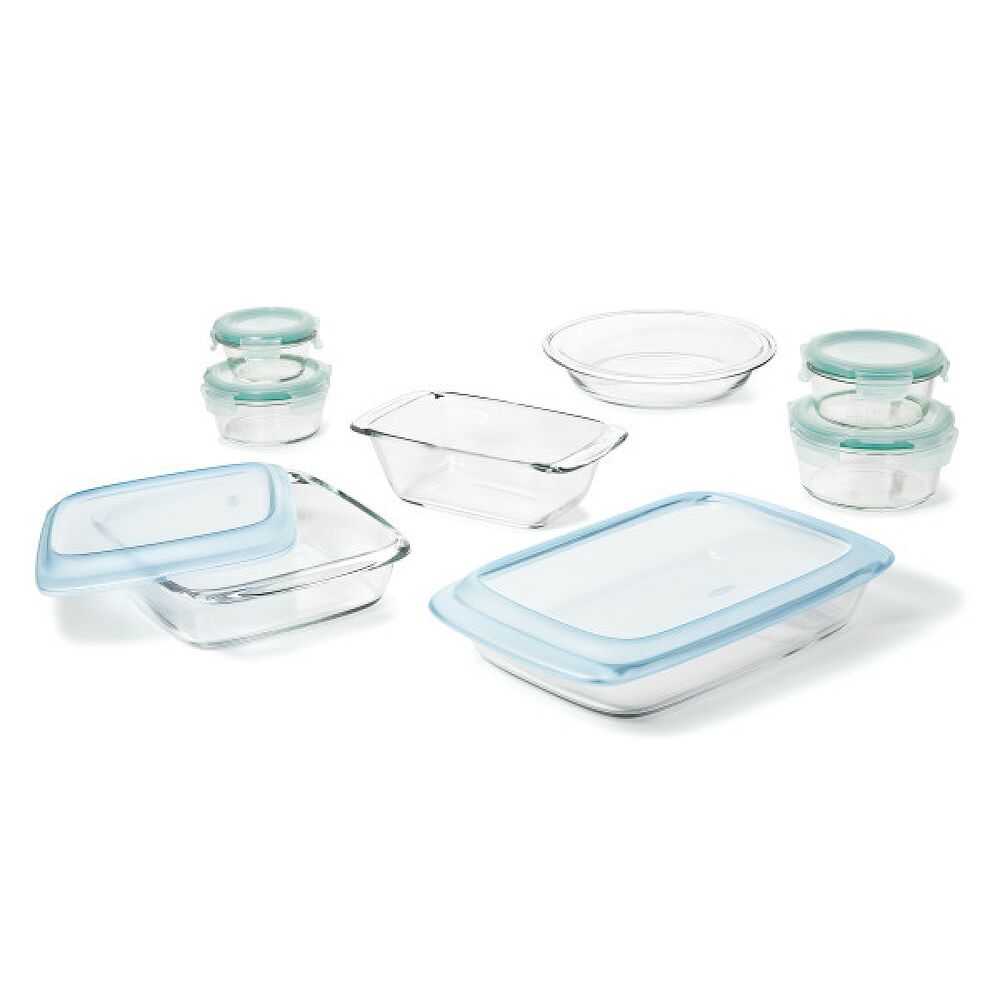 14-Piece Glass Bake, Serve & Store Set D4
