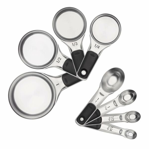 Stainless Steel Measuring Cups and Spoons Set H8