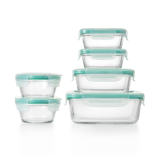 OXO Good Grips 12 Piece Smart Seal Glass Container Set Z8