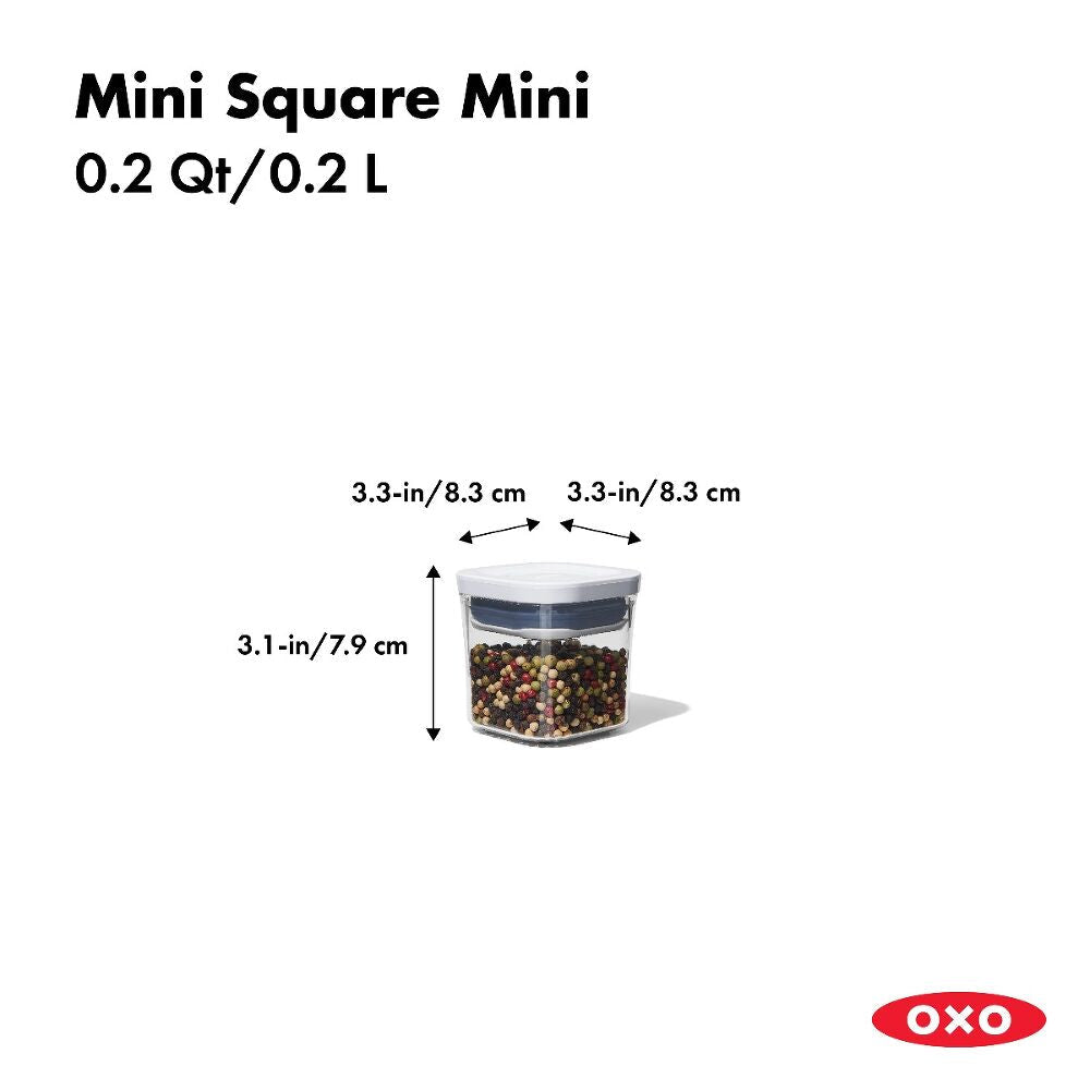 POP Container - Mini Square Mini (0.2 Qt.) W4