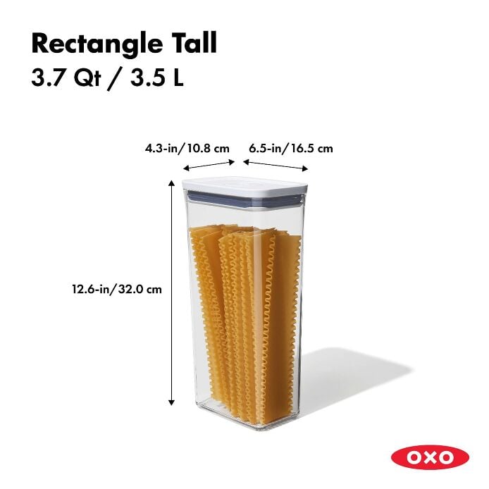 POP Container - Rectangle Tall (3.7 Qt.) X2