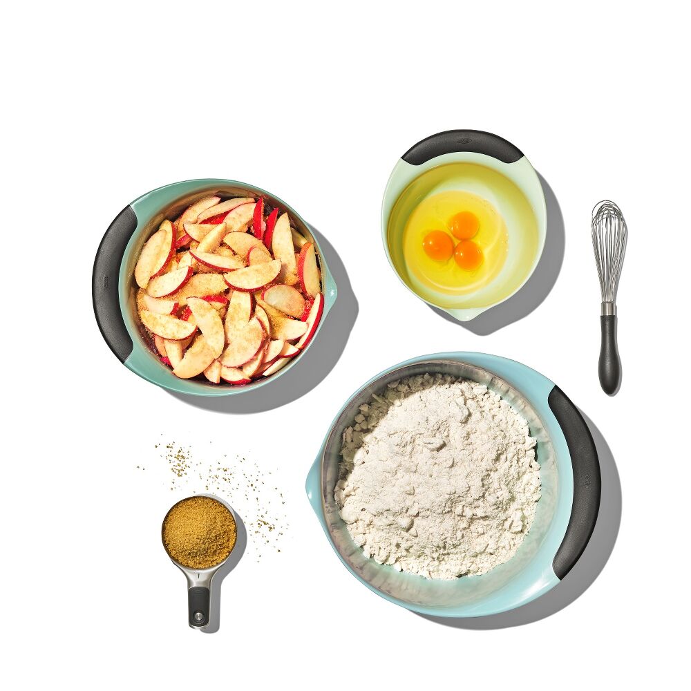 3 Piece Mixing Bowl Set - Cadet Blue, Tower Grey, Jade J9