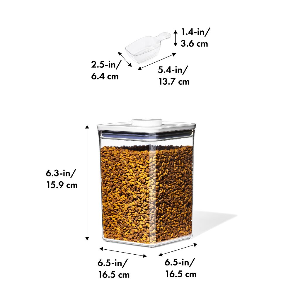 OXO Good Grips Pet POP Container – 4.4 Qt/4.2 L with Scoop V1