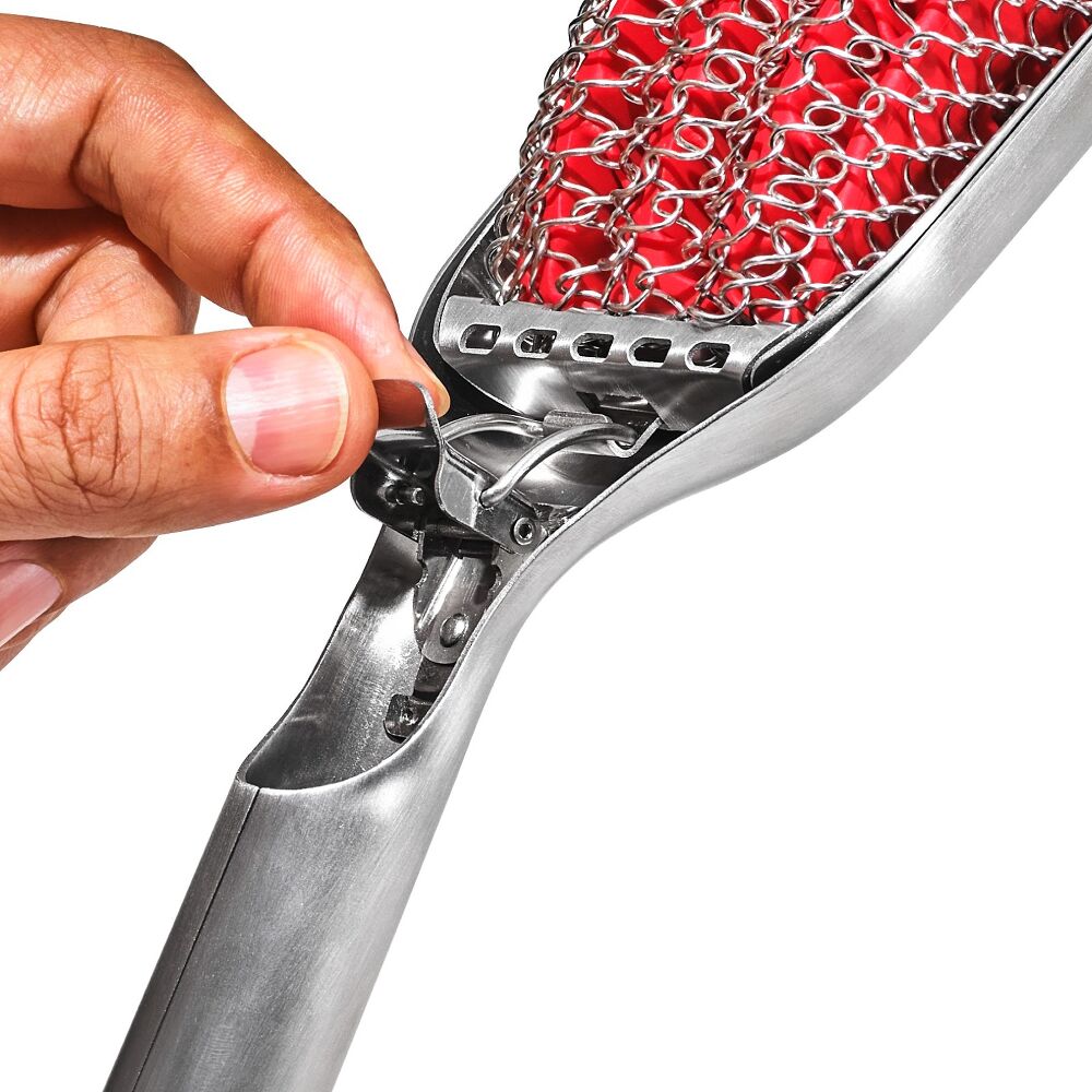 Coiled Grill Brush With Replaceable Head V4