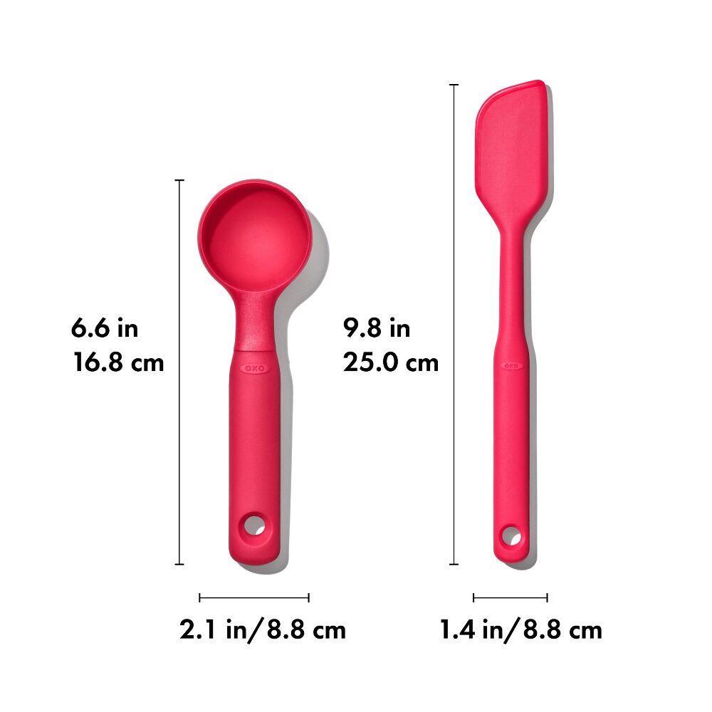 Silicone Cookie Scoop & Small Spatula Set L4