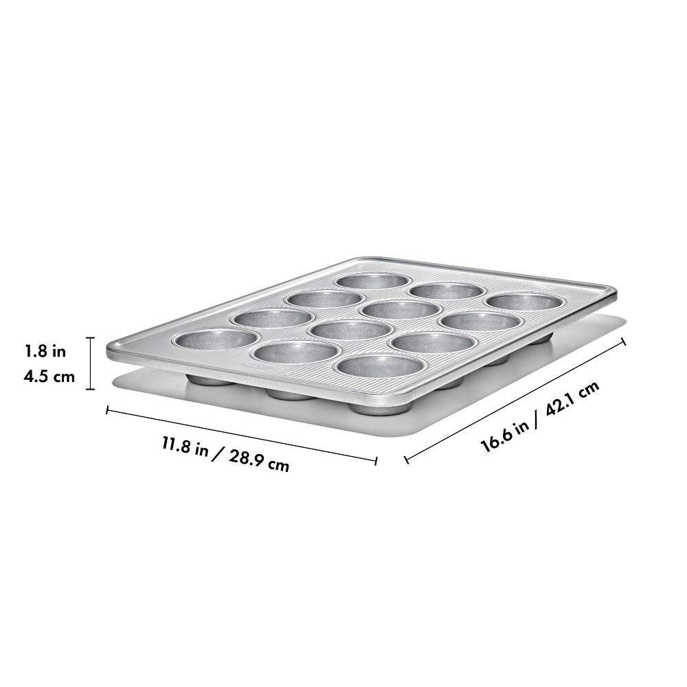 Nonstick Pro Clear Coated 12 Cup Muffin Pan X1