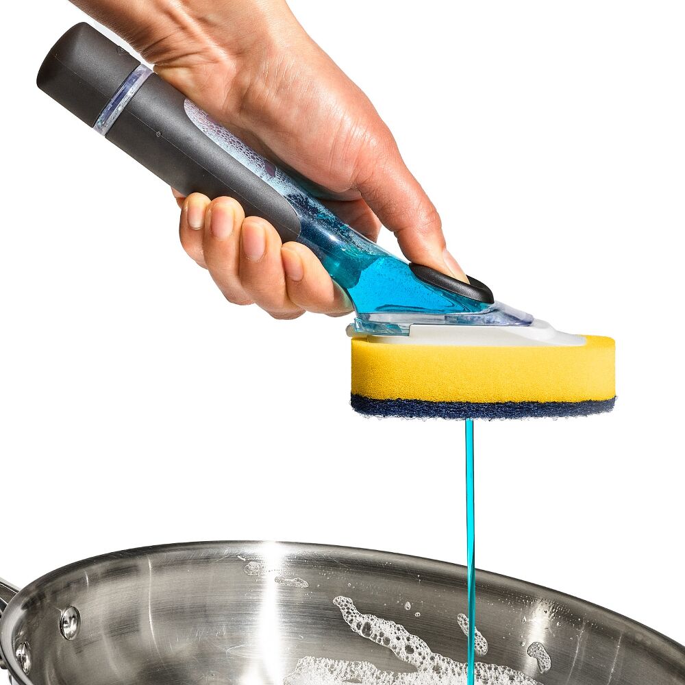 Soap Dispensing Dish Scrub K0