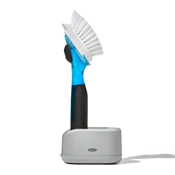 Soap Dispensing Dish Brush Storage Set V5
