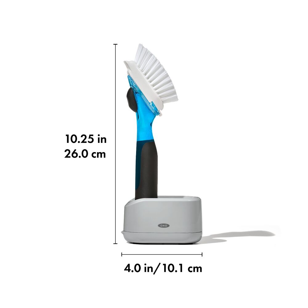 Soap Dispensing Dish Brush Storage Set V5