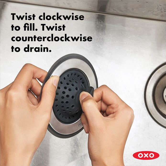 2-in-1 Silicone Sink Strainer with Stopper A0