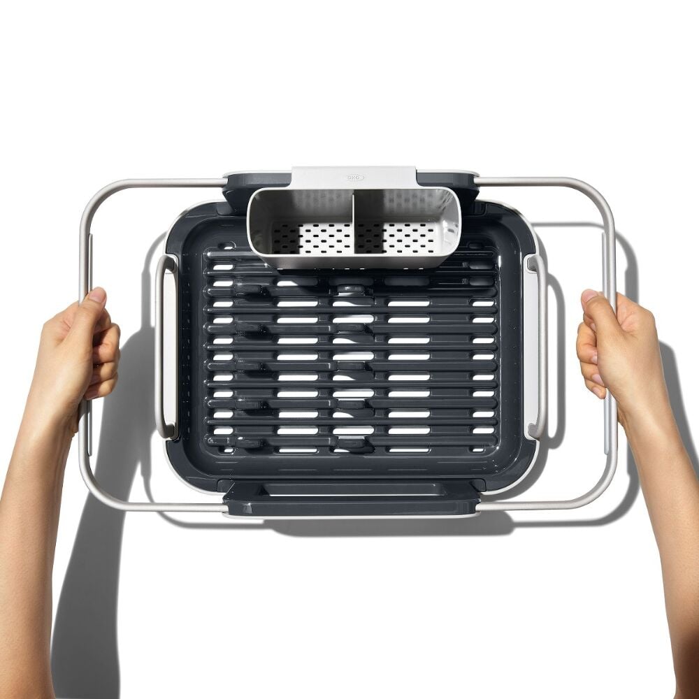 Over-the-sink Aluminum Dish Rack K1