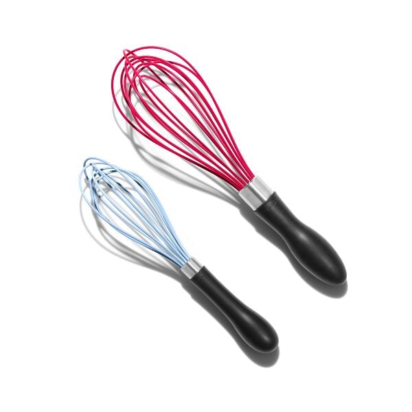 2 Pc Silicone Whisk Set K0