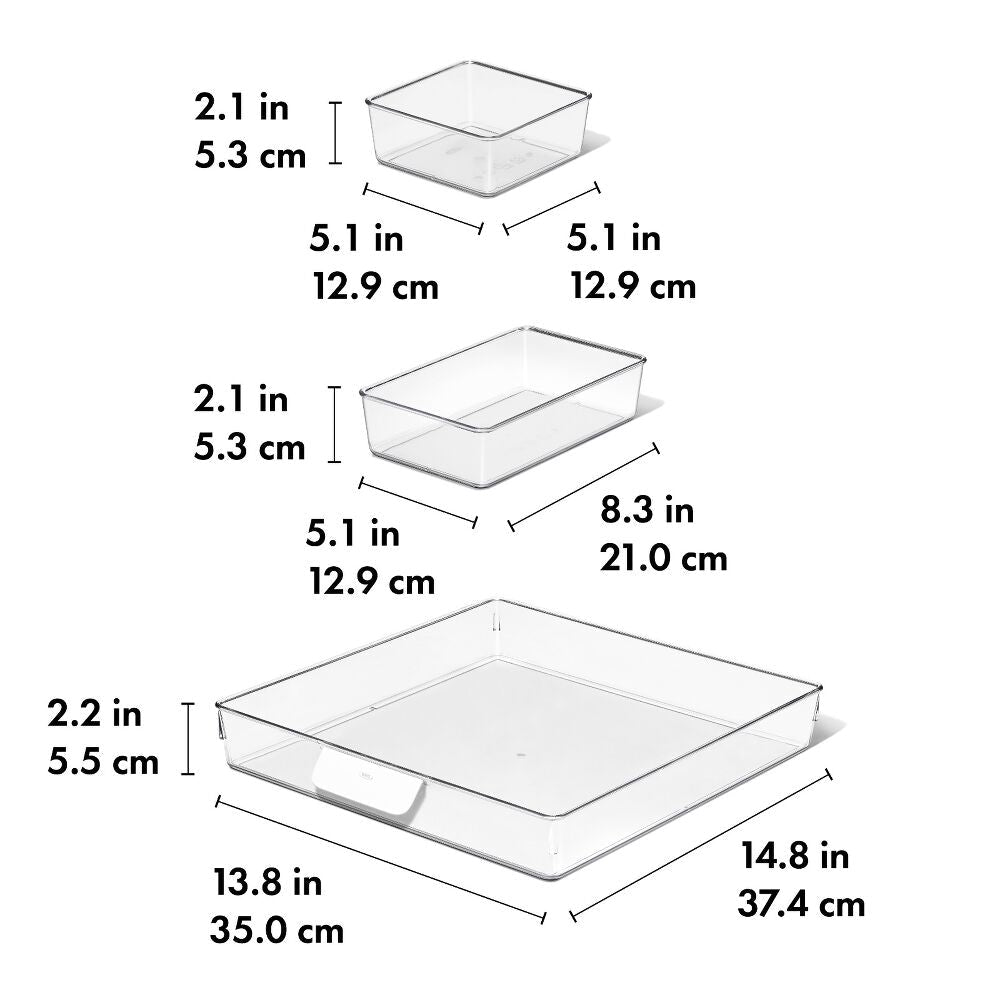 3-piece Refrigerator Tray Set I3