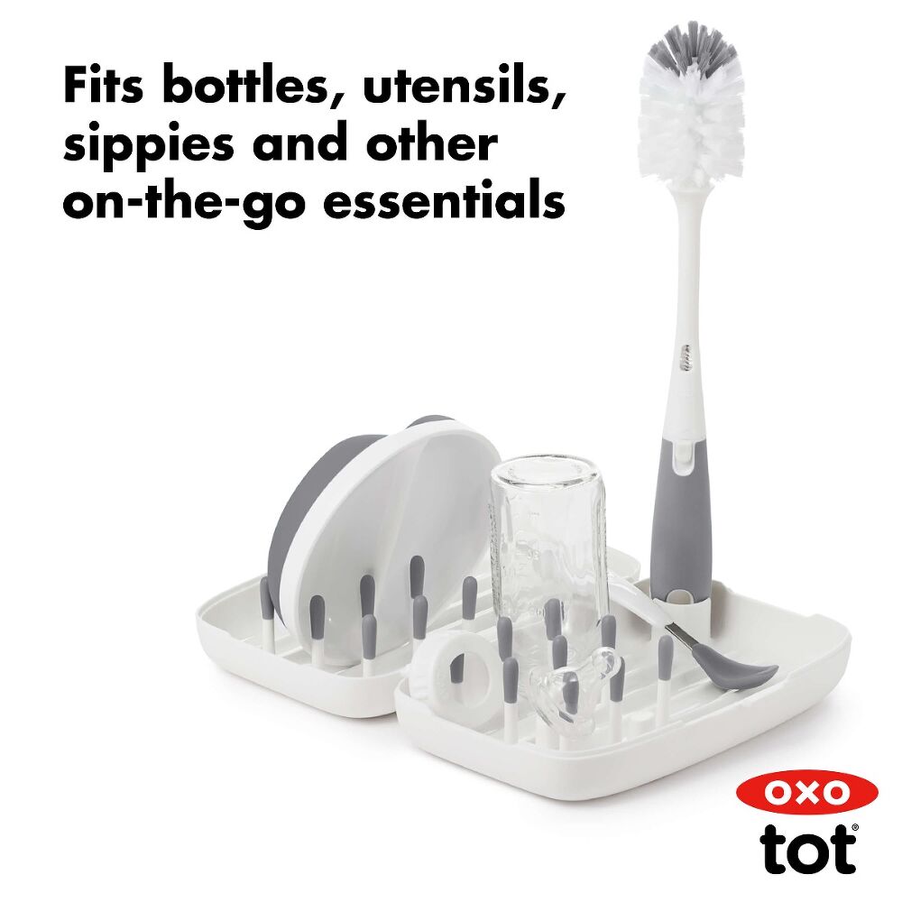 On-the-Go Drying Rack with Bottle Brush P4