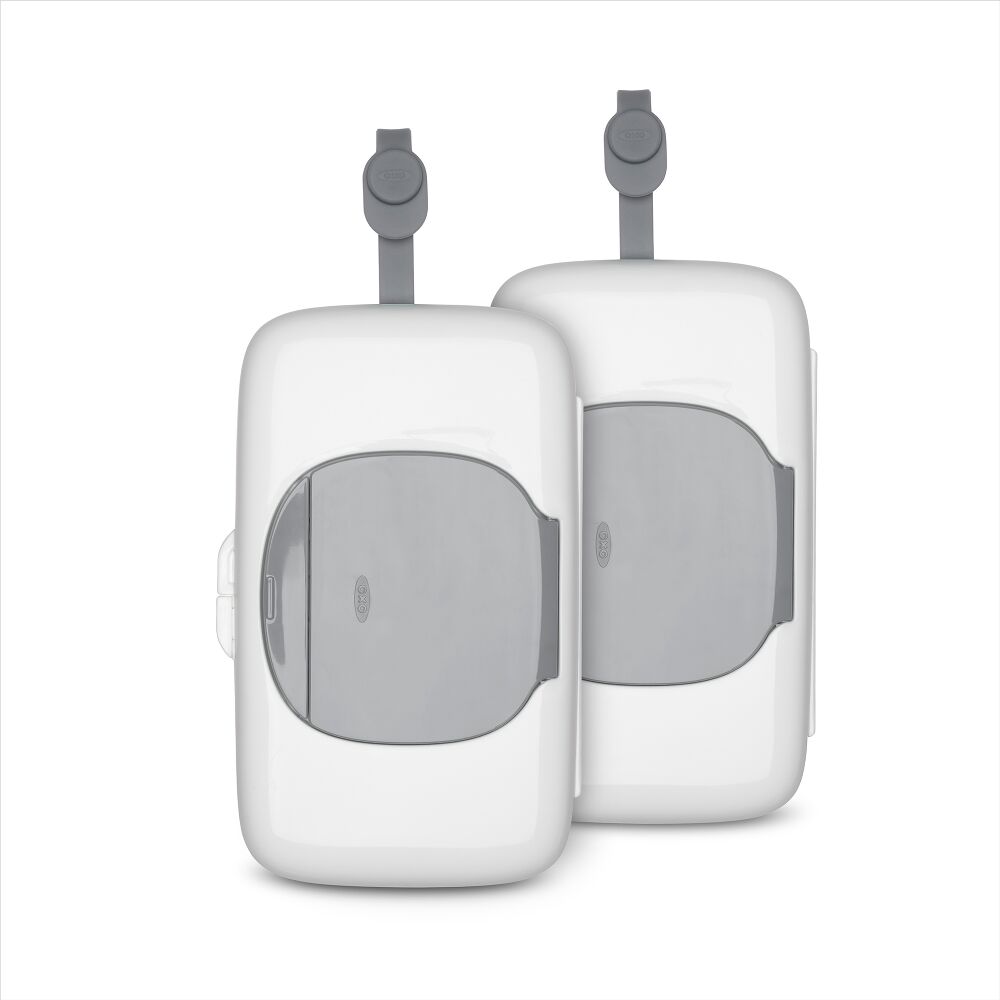 OXO TOT 2-Pack On-the-Go Wipes Dispenser, Gray D6