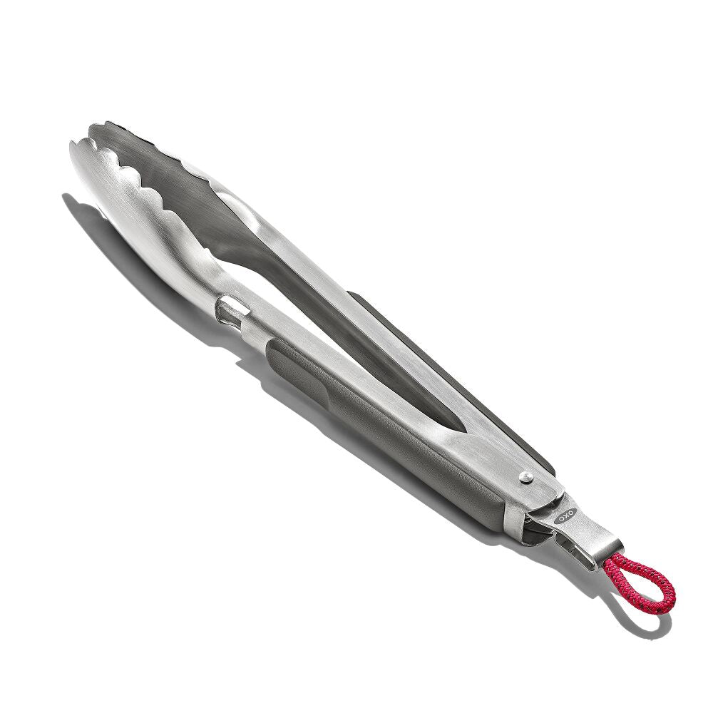 OXO Outdoor 10.5in Camp Stove Tongs with Bottle Opener V0