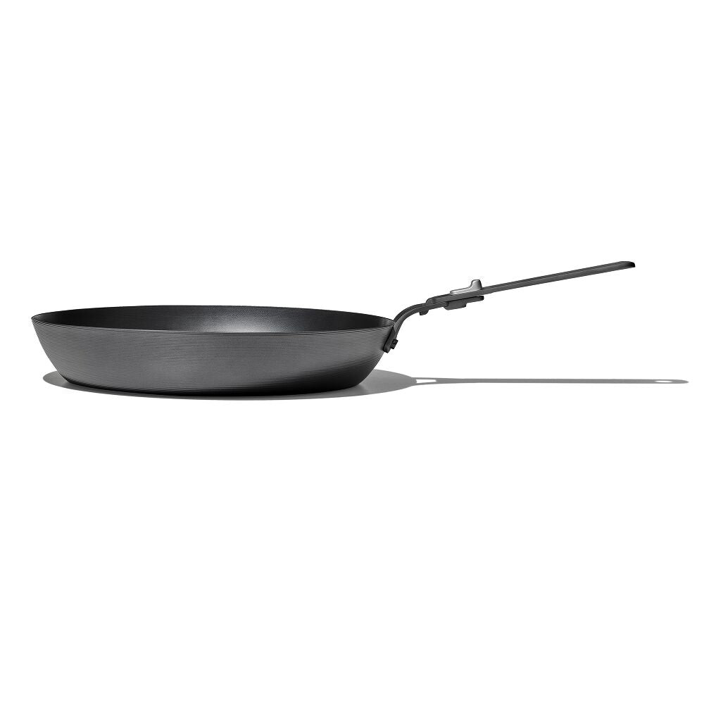 Outdoor 12-inch Carbon Steel Pan with Removable Handle Q8