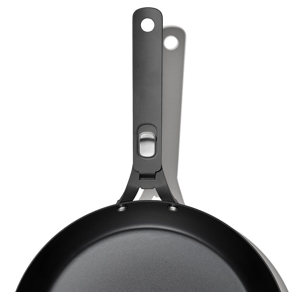 Outdoor 12-inch Carbon Steel Pan with Removable Handle Q8