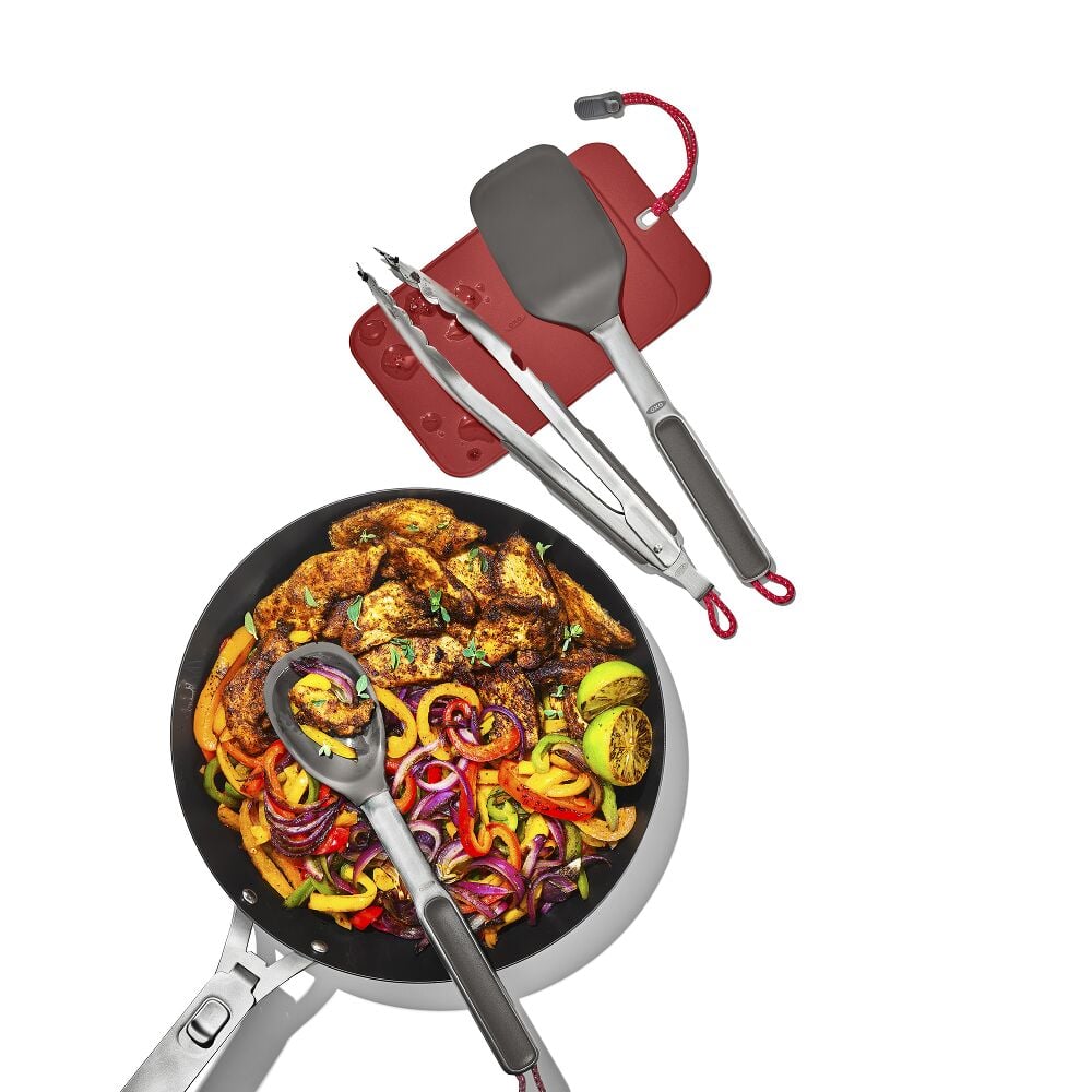 OXO Outdoor 4 -Piece Camp Stove Cooking Set Z6