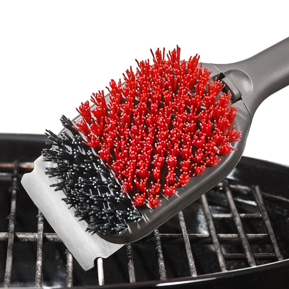 Outdoor Nylon Grill Brush Set of 2 Replacement Heads O8