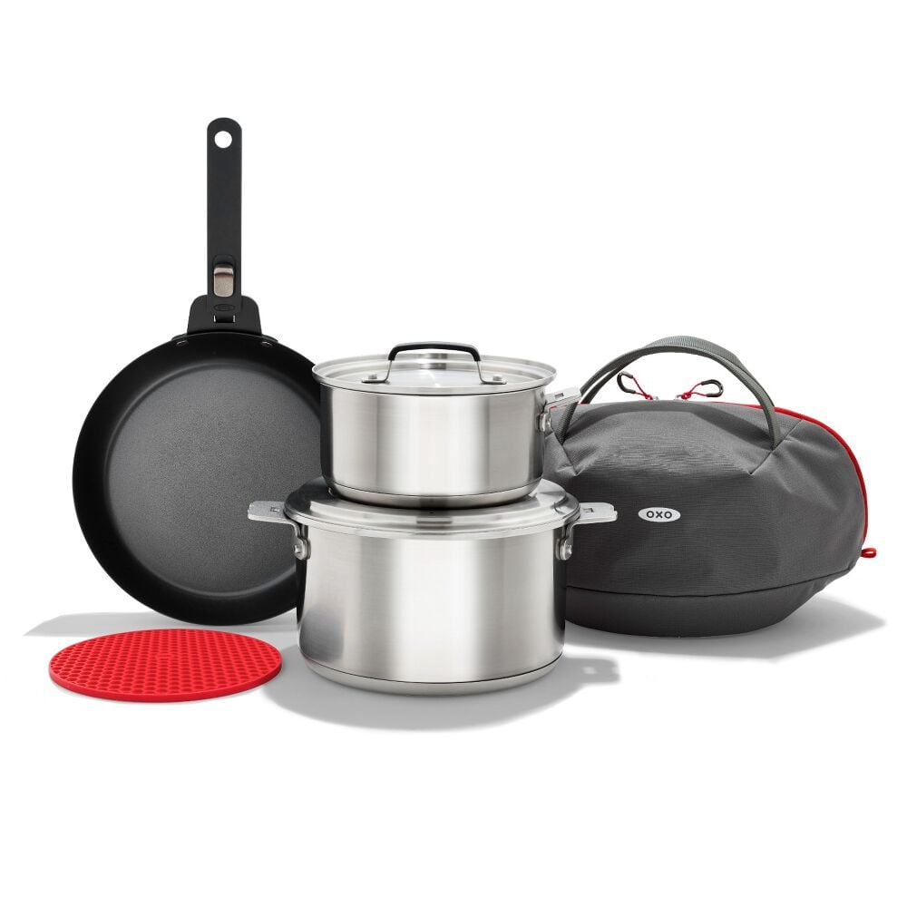 Outdoor Camp Cookware Set with Travel Bag V8