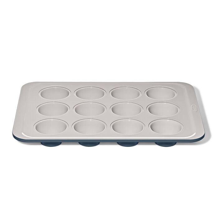 Non-Stick Pro Ceramic Coated Metal Bakeware 12 Cup Muffin Pan Q7