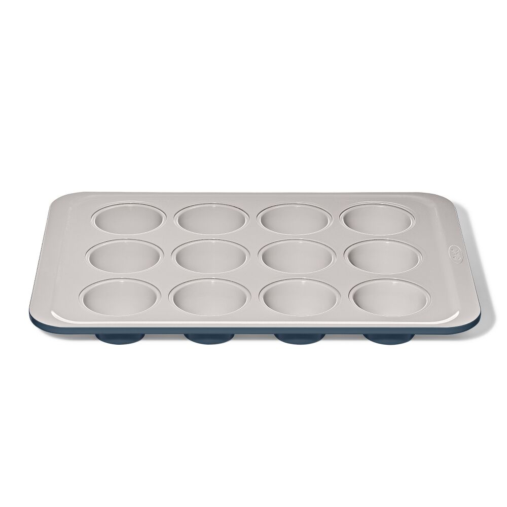 Non-Stick Pro Ceramic Coated Metal Bakeware 12 Cup Muffin Pan Q7