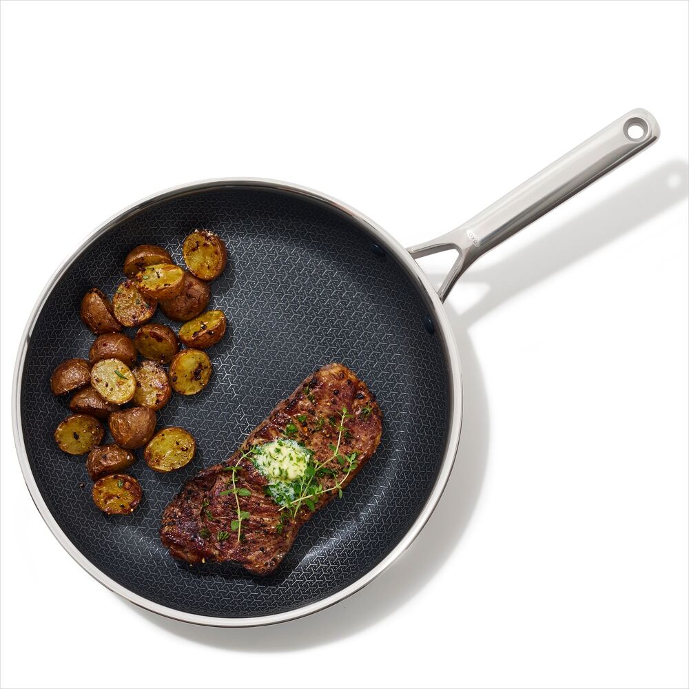 Trident Hybrid Non-Stick Stainless Steel 12 in Fry Pan R8