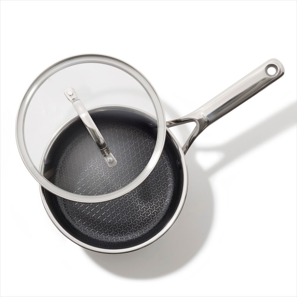 Trident Hybrid Non-Stick Stainless Steel 2.5 Qt Saucepan with Lid Z6