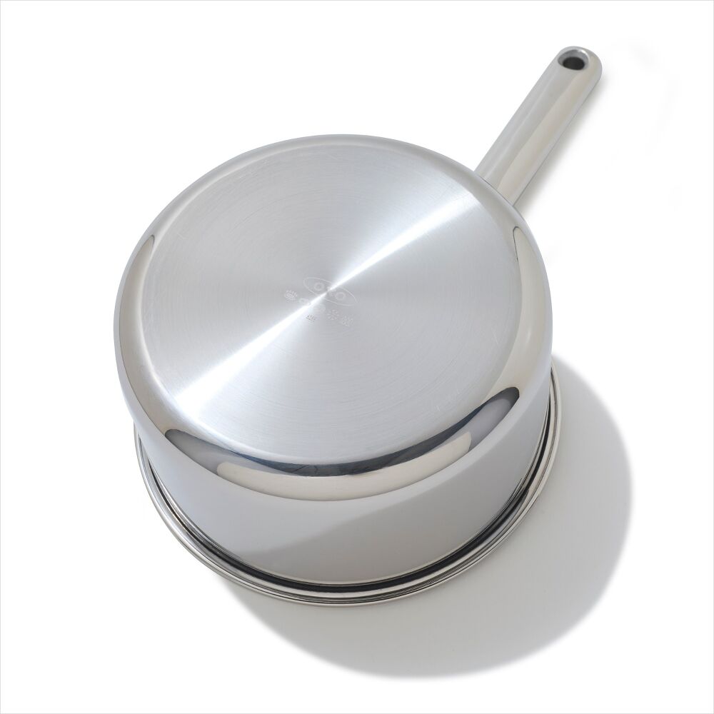 Trident Hybrid Non-Stick Stainless Steel 2.5 Qt Saucepan with Lid Z6