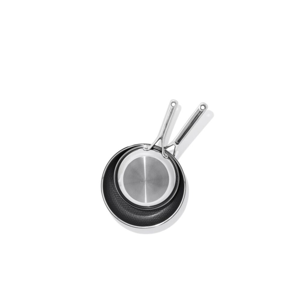 Trident Hybrid Non-Stick Stainless Steel 2-Piece Frypan Set L5