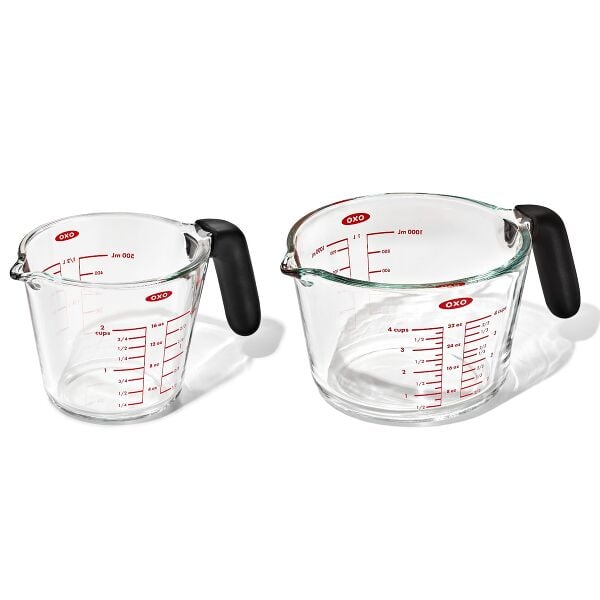 2-Cup and 4-Cup Glass Measuring Cup Set F2