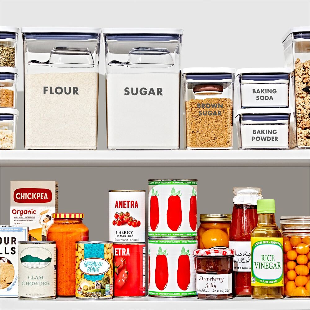 2-Piece Prelabeled POP Container Set with Scoop K5