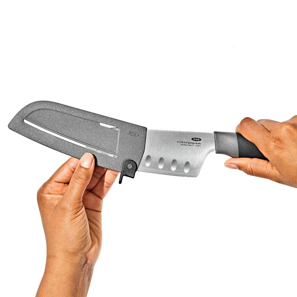 5 in Santoku Knife with Locking Sheath Q4