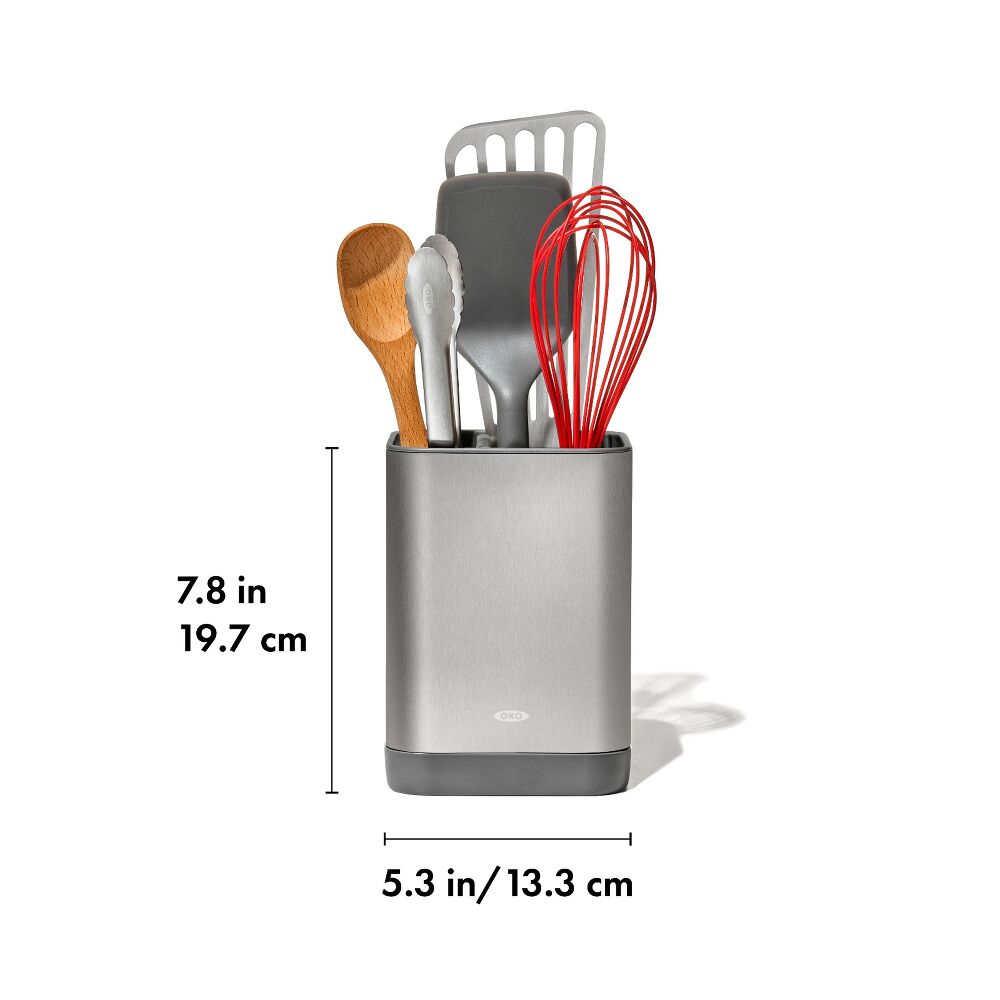 Adjustable Stainless Steel Utensil Holder - Small Y1