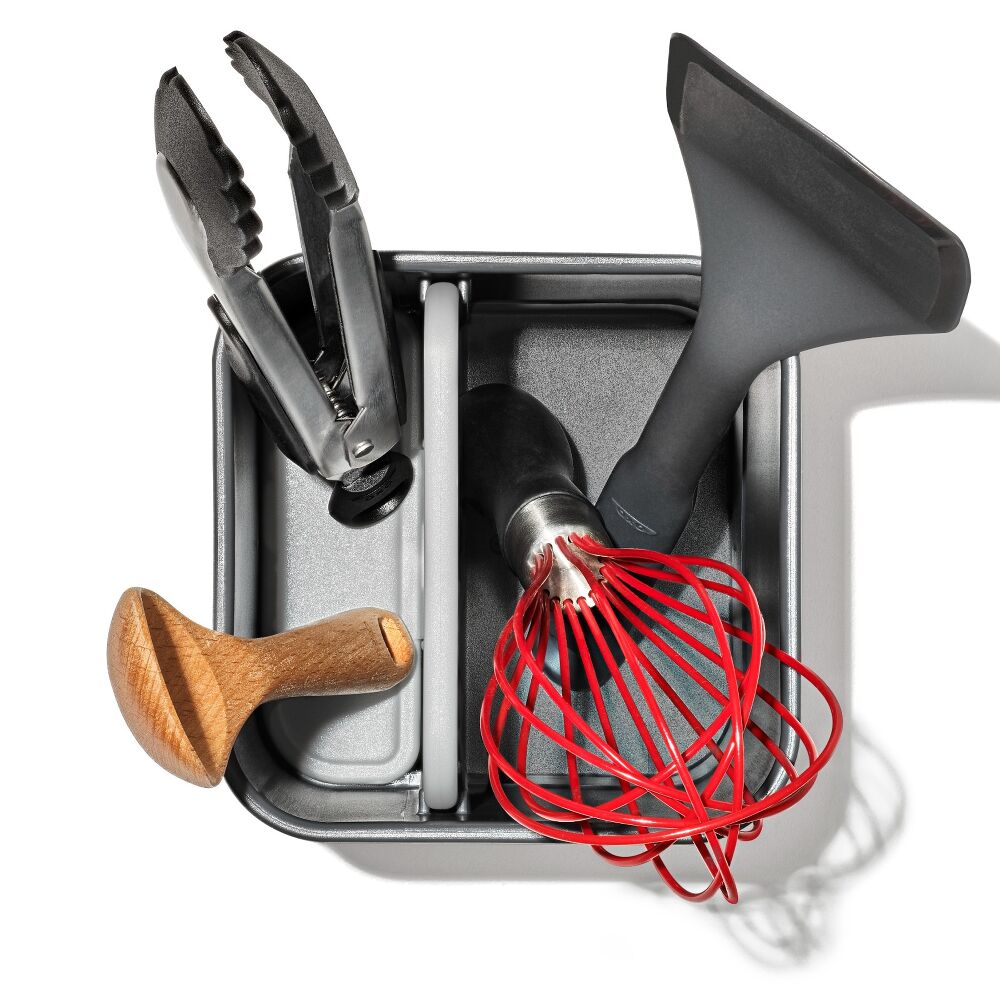 Adjustable Stainless Steel Utensil Holder - Small Y1