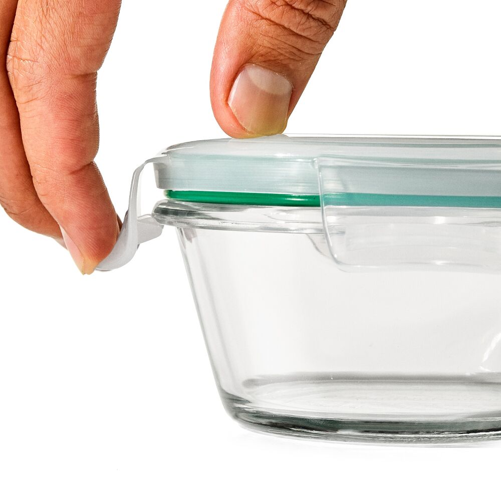 Smart Seal 8-Piece1 Cup Glass Round Container Set O6