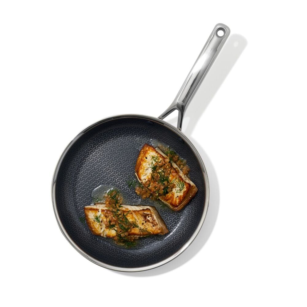 Trident Hybrid Non-Stick Stainless Steel 2-Piece Frypan Set L5